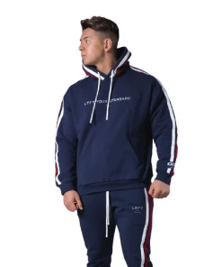 XMARTIAL BJJ Gear Blue Side Striped Hoodies Joggers