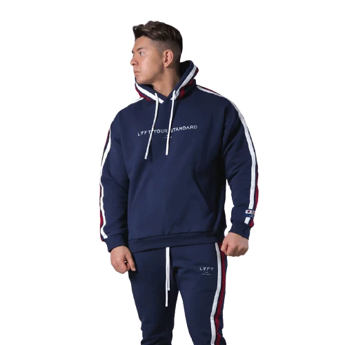 XMARTIAL BJJ Gear Blue Side Striped Hoodies Joggers 4 XMARTIAL BJJ Gear Blue Side Striped Hoodies Joggers