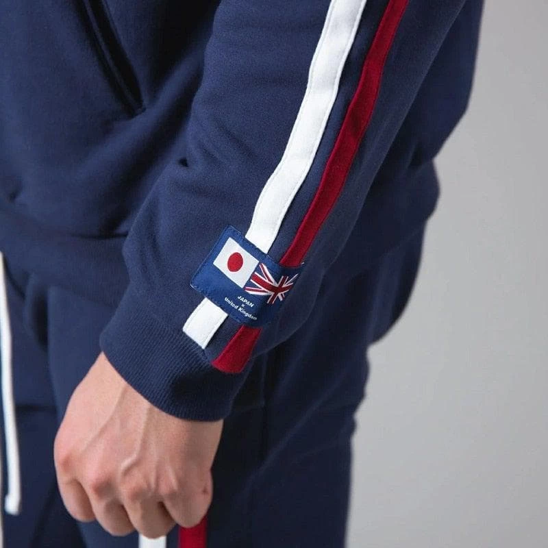 XMARTIAL BJJ Gear Blue Side Striped Hoodies Joggers 6 XMARTIAL BJJ Gear Blue Side Striped Hoodies Joggers