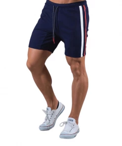 XMARTIAL Blue Side Striped Shorts Streetwear & Athletics