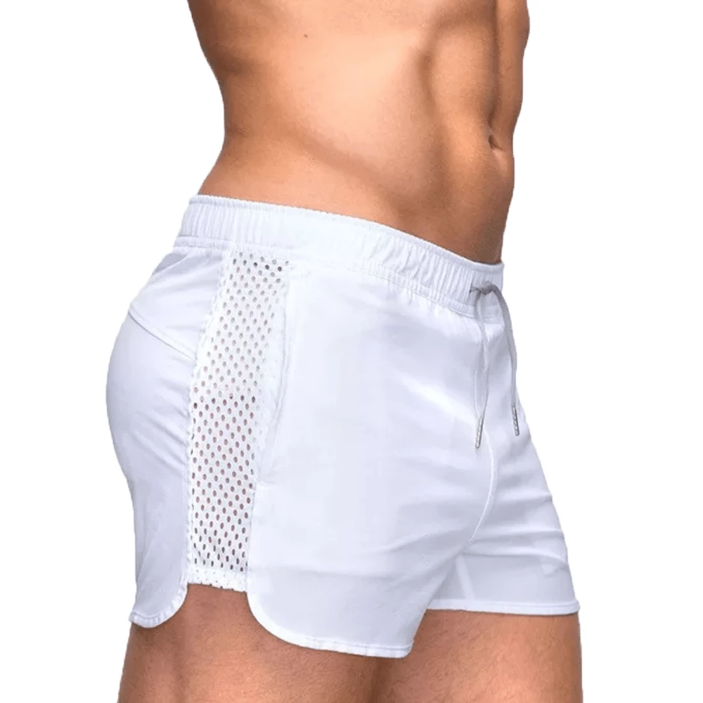 XMARTIAL Less Than $35 White Bodybuilder Shorts 3 XMARTIAL Less Than $35 White Bodybuilder Shorts