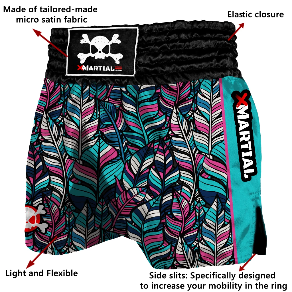 XMARTIAL Boho Muay Thai Shorts MMA Shorts 4 XMARTIAL Boho Muay Thai Shorts MMA Shorts