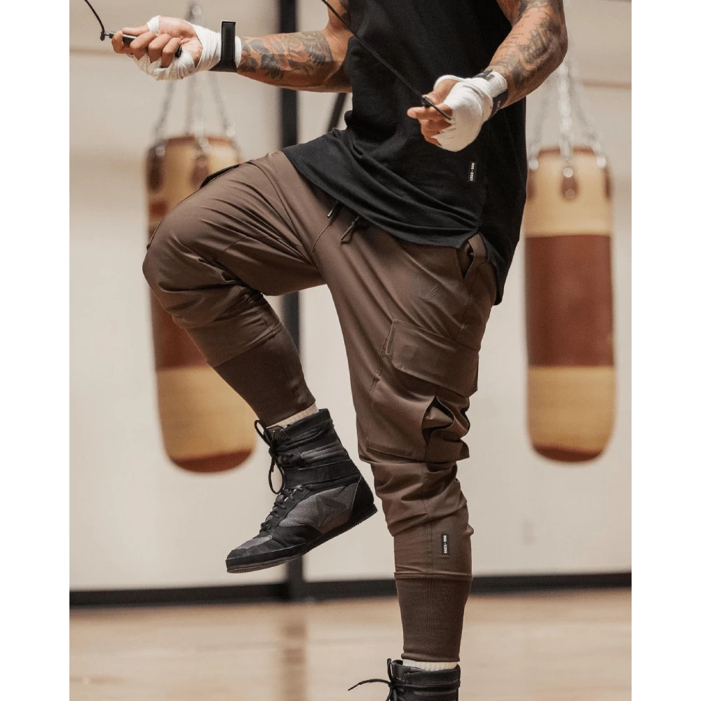 XMARTIAL Brown Cargo Joggers 7 XMARTIAL Brown Cargo Joggers