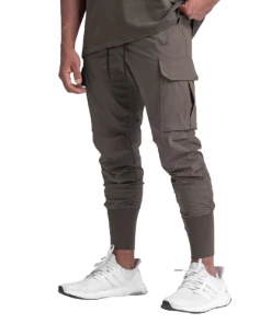 XMARTIAL Brown Cargo Joggers