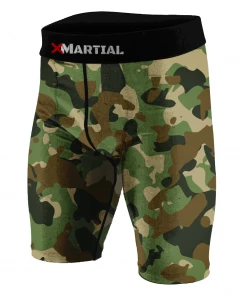 XMARTIAL MMA Shorts Camo BJJ/MMA Compression Shorts