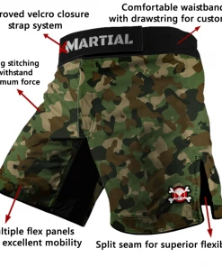 XMARTIAL Camo Hybrid BJJ & MMA Shorts