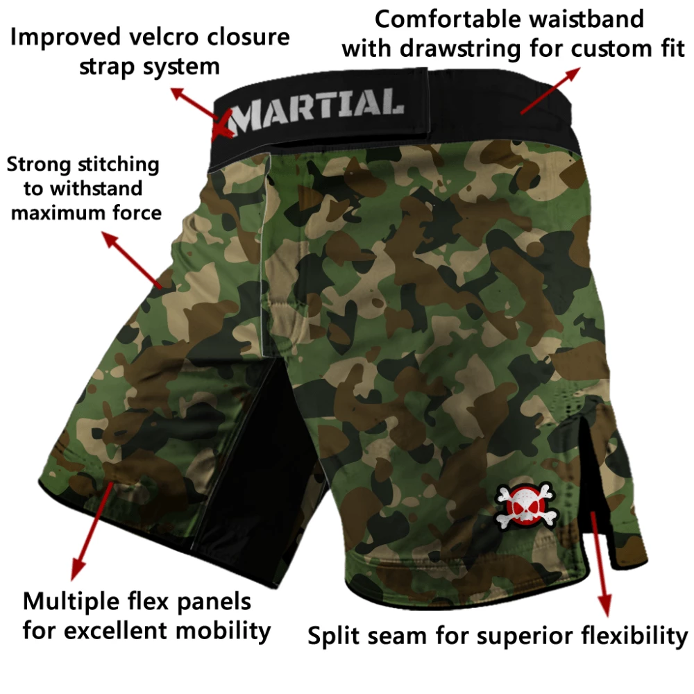 XMARTIAL Camo Hybrid BJJ & MMA Shorts 4 XMARTIAL Camo Hybrid BJJ & MMA Shorts