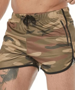 XMARTIAL New Arrival Camo Split Gym Shorts