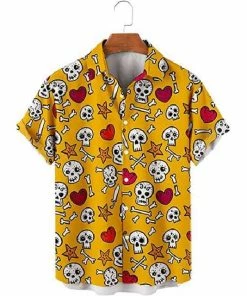 XMARTIAL Spooky Bones Casual Shirt Streetwear & Athletics