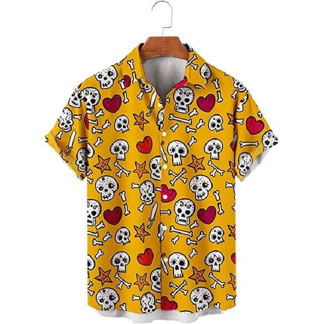 XMARTIAL Spooky Bones Casual Shirt Streetwear & Athletics 3 XMARTIAL Spooky Bones Casual Shirt Streetwear & Athletics