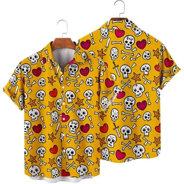 XMARTIAL Spooky Bones Casual Shirt Streetwear & Athletics 5 XMARTIAL Spooky Bones Casual Shirt Streetwear & Athletics