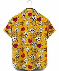 XMARTIAL Spooky Bones Casual Shirt Streetwear & Athletics