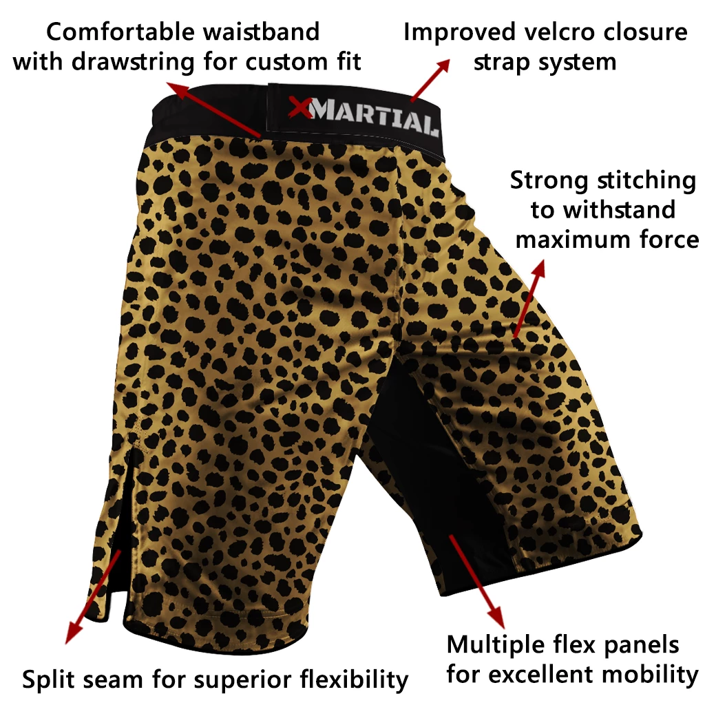 XMARTIAL Cheetah BJJ/MMA Shorts 5 XMARTIAL Cheetah BJJ/MMA Shorts
