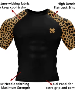 XMARTIAL Cheetah Rash Guard Rash Guards 13 XMARTIAL Cheetah Rash Guard Rash Guards