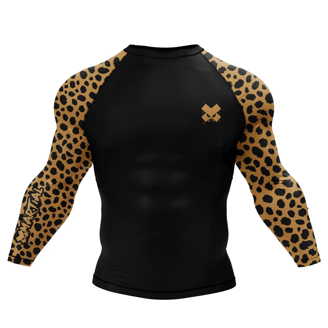 XMARTIAL Cheetah Rash Guard Rash Guards 3 XMARTIAL Cheetah Rash Guard Rash Guards