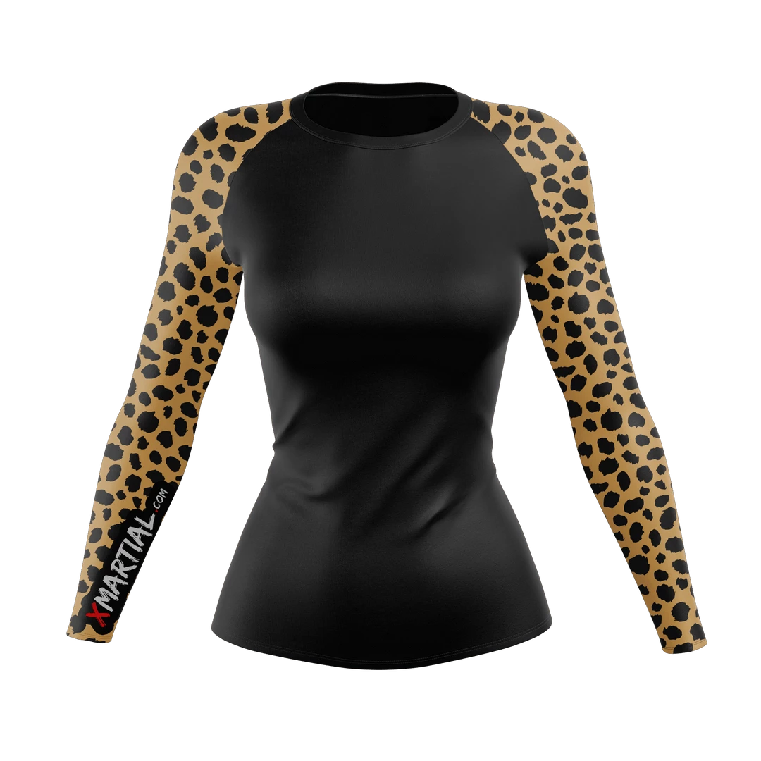 XMARTIAL Rash Guards Cheetah Women’s Rash Guard 3 XMARTIAL Rash Guards Cheetah Women’s Rash Guard