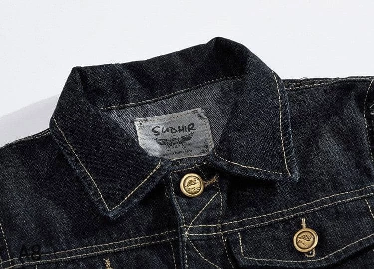 XMARTIAL Classic Black Denim Vest New Arrival 5 XMARTIAL Classic Black Denim Vest New Arrival