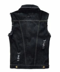 XMARTIAL Classic Black Denim Vest New Arrival