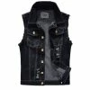 XMARTIAL Classic Black Denim Vest New Arrival 2 XMARTIAL Classic Black Denim Vest New Arrival