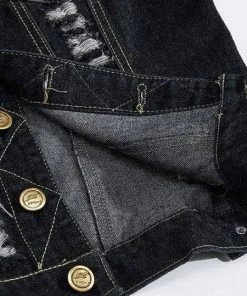 XMARTIAL Classic Black Denim Vest New Arrival 10 XMARTIAL Classic Black Denim Vest New Arrival