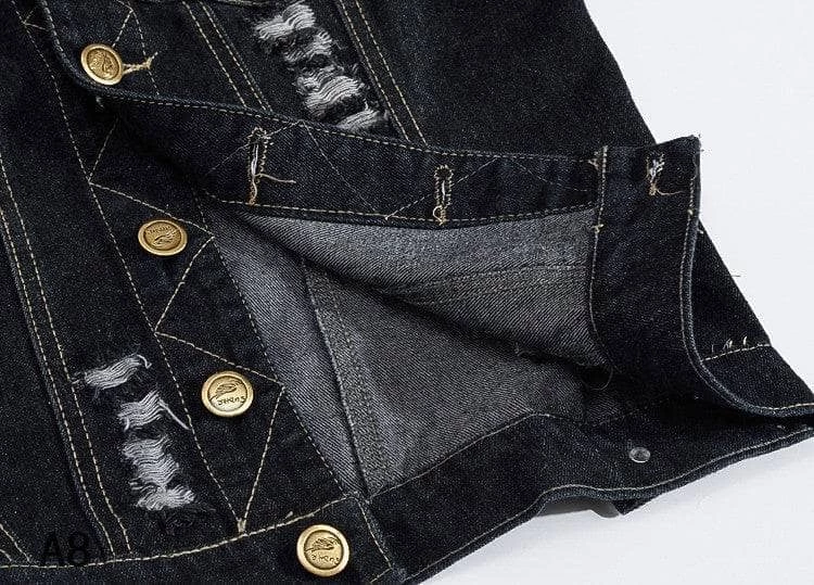 XMARTIAL Classic Black Denim Vest New Arrival 6 XMARTIAL Classic Black Denim Vest New Arrival