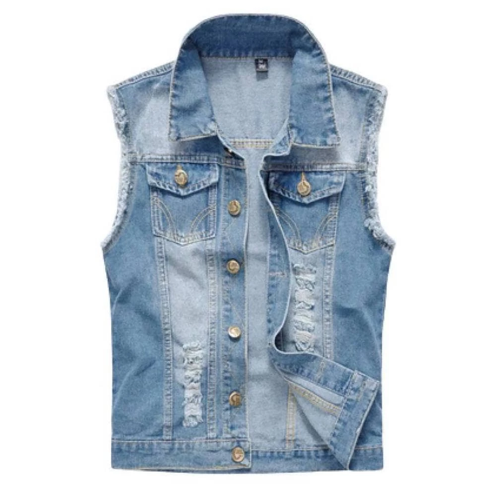 XMARTIAL Classic Light Denim Vest New Arrival 3 XMARTIAL Classic Light Denim Vest New Arrival