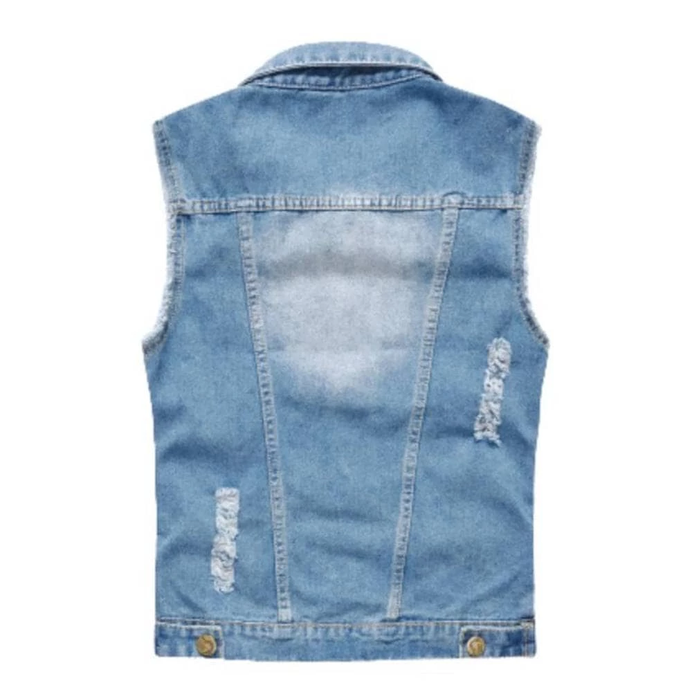 XMARTIAL Classic Light Denim Vest New Arrival 4 XMARTIAL Classic Light Denim Vest New Arrival