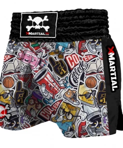 XMARTIAL College Collage Thai Shorts