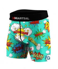 XMARTIAL Comic Power BJJ/MMA Compression Shorts MMA Shorts