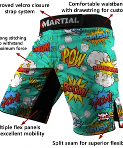 XMARTIAL Comic Power BJJ/MMA Shorts