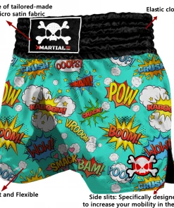 XMARTIAL Comic Power Muay Thai Shorts MMA Shorts