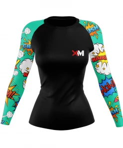 XMARTIAL Rash Guards Comic Power Women's Rash Guard