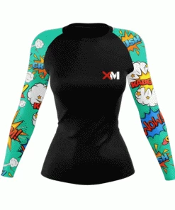 XMARTIAL Rash Guards Comic Power Women's Rash Guard
