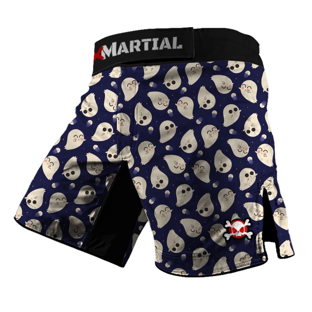 XMARTIAL Cute Ghost Hybrid BJJ/MMA Shorts 4 XMARTIAL Cute Ghost Hybrid BJJ/MMA Shorts
