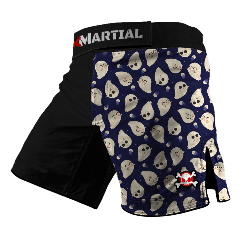 XMARTIAL Cute Ghost Hybrid BJJ/MMA Shorts 3 XMARTIAL Cute Ghost Hybrid BJJ/MMA Shorts