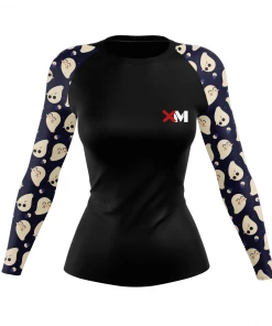 XMARTIAL Cute Ghost Women's Rash Guard