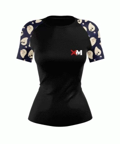 XMARTIAL Cute Ghost Women's Rash Guard