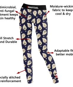 XMARTIAL Compression Pants Cute Ghost Women’s Spats
