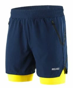 XMARTIAL Streetwear & Athletics Dark Blue Dry Fit Running Shorts