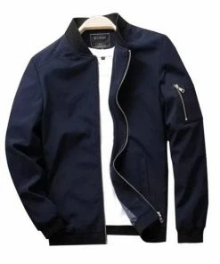 XMARTIAL Blue Mountainskin Bomber Jacket Streetwear & Athletics