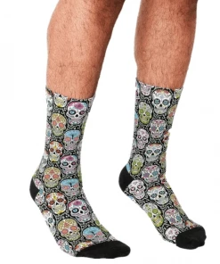 XMARTIAL Day Of The Dead Crew Socks New Arrival