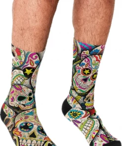 XMARTIAL Day Of The Dead Crew Socks New Arrival 16 XMARTIAL Day Of The Dead Crew Socks New Arrival