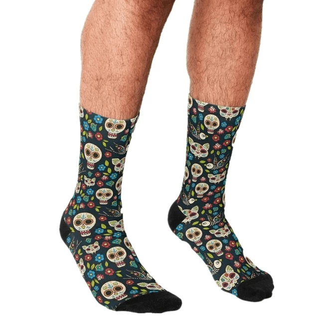 XMARTIAL Day Of The Dead Crew Socks New Arrival 9 XMARTIAL Day Of The Dead Crew Socks New Arrival