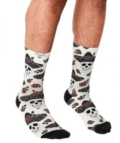 XMARTIAL Day Of The Dead Crew Socks New Arrival 17 XMARTIAL Day Of The Dead Crew Socks New Arrival