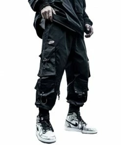 XMARTIAL Dirty Black Cargo Joggers 7 XMARTIAL Dirty Black Cargo Joggers