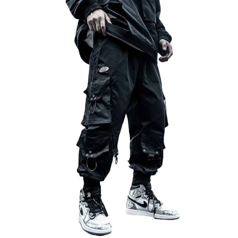 XMARTIAL Dirty Black Cargo Joggers 4 XMARTIAL Dirty Black Cargo Joggers