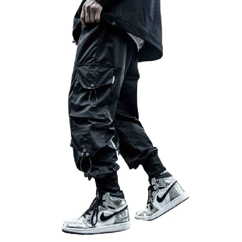 XMARTIAL Dirty Black Cargo Joggers 5 XMARTIAL Dirty Black Cargo Joggers