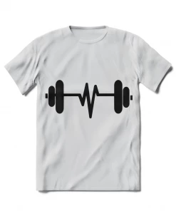 XMARTIAL Dumbbell Heartbeat T-Shirt Streetwear & Athletics