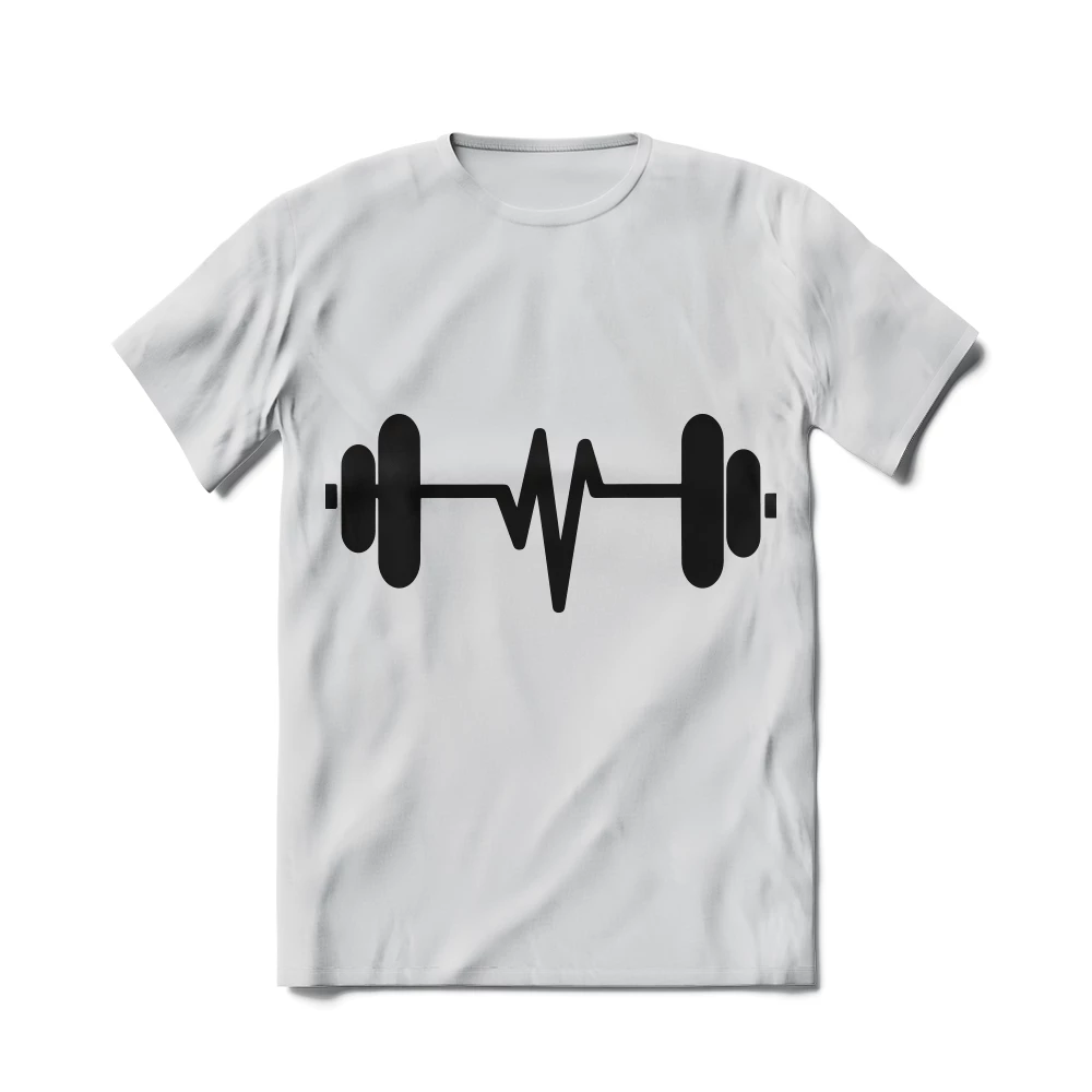 XMARTIAL Dumbbell Heartbeat T-Shirt Streetwear & Athletics 4 XMARTIAL Dumbbell Heartbeat T-Shirt Streetwear & Athletics