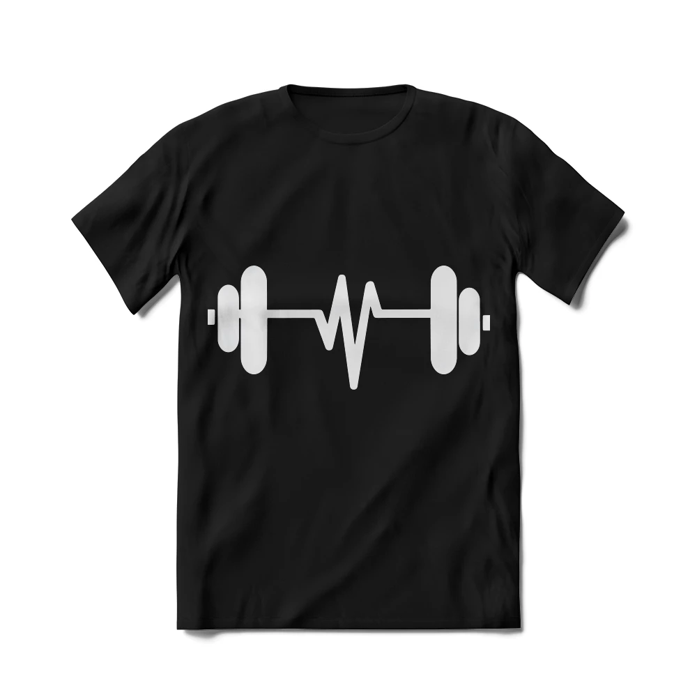 XMARTIAL Dumbbell Heartbeat T-Shirt Streetwear & Athletics 3 XMARTIAL Dumbbell Heartbeat T-Shirt Streetwear & Athletics
